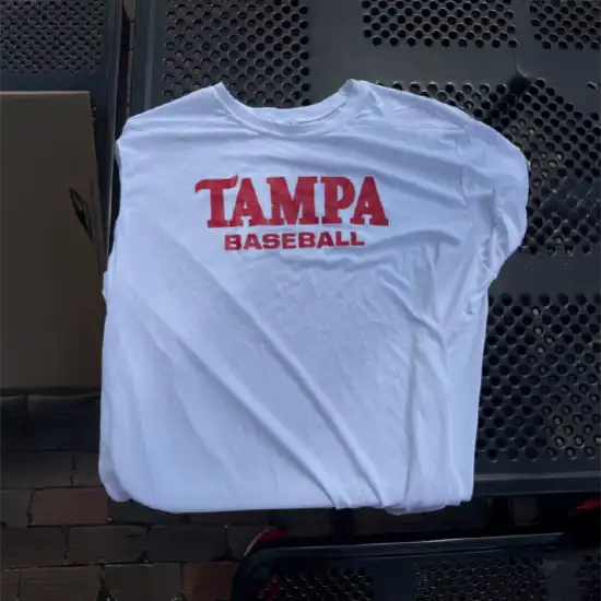 Tampa Baseball | Red on White