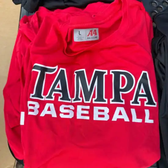 Tampa Baseball | Black on Red